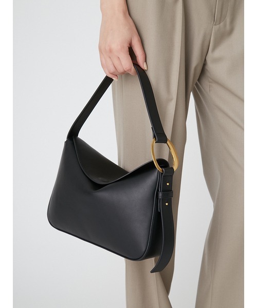 Mila Owen（ミラオーウェン）の「オーバルモチーフホーボーバッグ（ハンドバッグ・レディース・グリーン/ブラック/アイボリー/キャメル・FREE）」の7枚目の写真