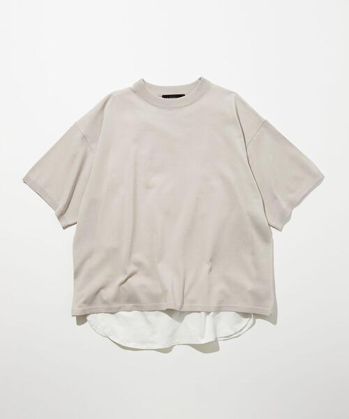 green label relaxing(グリーンレーベルリラクシング)の「【WEB限定】<GLR or> レイヤード 半袖 ニット タンクトップ付き(ニット/セーター・メンズ・ネイビー/その他1/ライトグレー・S/M/L)」の7枚目の写真