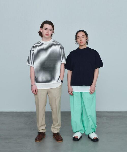 green label relaxing(グリーンレーベルリラクシング)の「【WEB限定】<GLR or> レイヤード 半袖 ニット タンクトップ付き(ニット/セーター・メンズ・ネイビー/その他1/ライトグレー・S/M/L)」の9枚目の写真