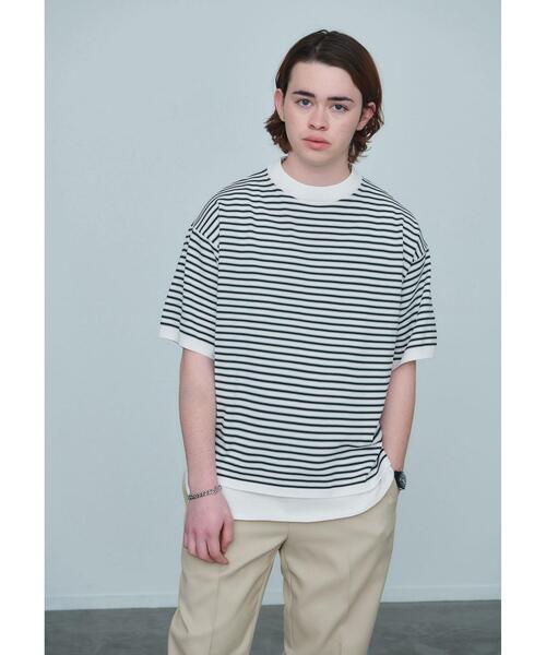 green label relaxing(グリーンレーベルリラクシング)の「【WEB限定】<GLR or> レイヤード 半袖 ニット タンクトップ付き(ニット/セーター・メンズ・ネイビー/その他1/ライトグレー・S/M/L)」の12枚目の写真