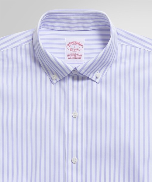 BROOKS BROTHERS(ブルックスブラザーズ)の「スーピマコットンストレッチ ベンガルストライプ ボタンダウンシャツ Classic Fit(シャツ/ブラウス・レディース・ブルー/アクア/ラベンダー・0/2/4/6/8)」の19枚目の写真