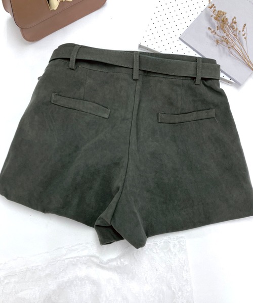 SPIGA(スピーガ)の「レースアップフェイクスエードPT(デニムパンツ・レディース・カーキ/キャメル/ブラック・MEDIUM/SMALL)」の4枚目の写真