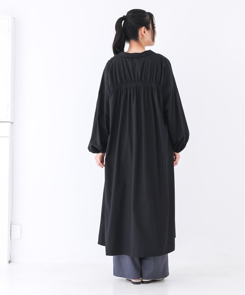 n'OrLABEL（ノアールレーベル）の「『バックギャザースキッパーシャツワンピース』（シャツワンピース・レディース・ベージュ/ブラック/グリーン・FREE）」の20枚目の写真