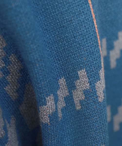 MSG（エムエスジー）の「ジャガードグレンチェックカーディガン（カーディガン/ボレロ・メンズ・ベージュ/ブルー/杢グレー・L/M）」の18枚目の写真