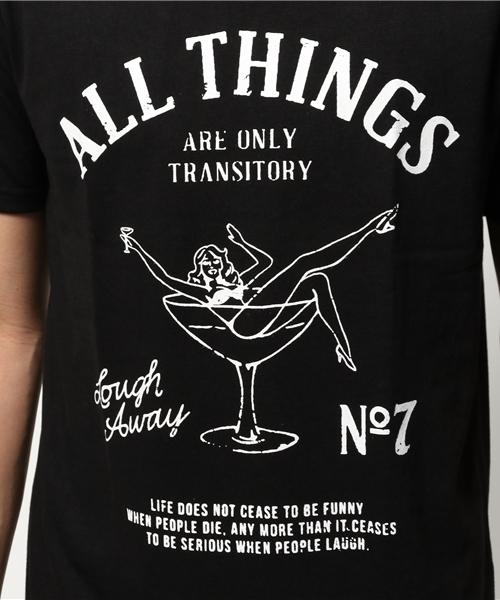 VENCEEXCHANGE（ヴァンスエクスチェンジ）の「グラスレディープリント半袖Tシャツ       （Tシャツ/カットソー・メンズ・オフホワイト/ブラック/ネイビー・SMALL/LARGE/MEDIUM）」の8枚目の写真