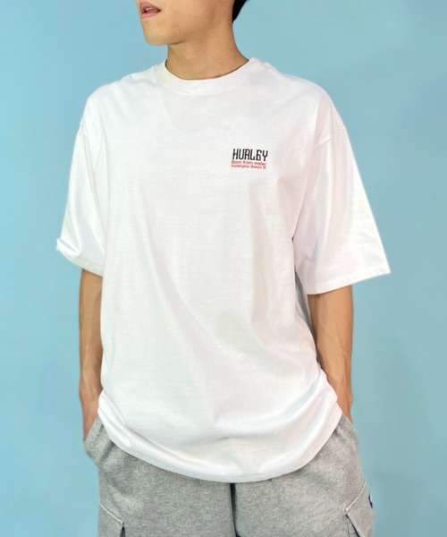 Hurley (ハーレー)の「Hurley/ハーレー バックプリントTシャツ オーバーサイズ トライバル柄/クルーネック半袖tシャツ コットンTee MSS2310013(Tシャツ/カットソー・メンズ・ホワイト/ブラウン/ブラック・S/M/L)」の4枚目の写真