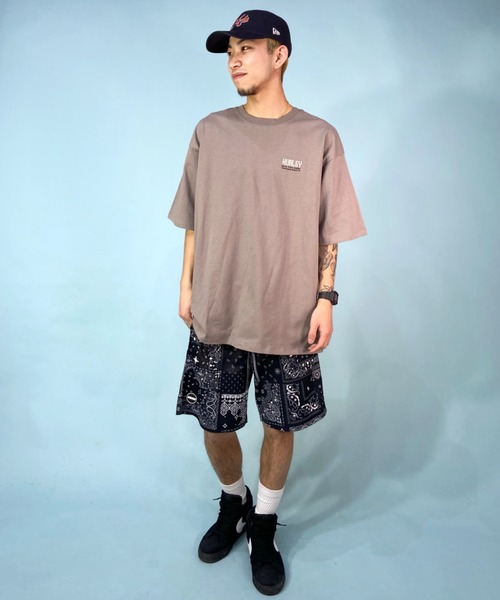 Hurley (ハーレー)の「Hurley/ハーレー バックプリントTシャツ オーバーサイズ トライバル柄/クルーネック半袖tシャツ コットンTee MSS2310013(Tシャツ/カットソー・メンズ・ホワイト/ブラウン/ブラック・S/M/L)」の14枚目の写真