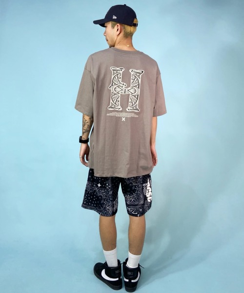 Hurley (ハーレー)の「Hurley/ハーレー バックプリントTシャツ オーバーサイズ トライバル柄/クルーネック半袖tシャツ コットンTee MSS2310013(Tシャツ/カットソー・メンズ・ホワイト/ブラウン/ブラック・S/M/L)」の16枚目の写真