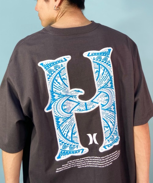 Hurley (ハーレー)の「Hurley/ハーレー バックプリントTシャツ オーバーサイズ トライバル柄/クルーネック半袖tシャツ コットンTee MSS2310013(Tシャツ/カットソー・メンズ・ホワイト/ブラウン/ブラック・S/M/L)」の17枚目の写真