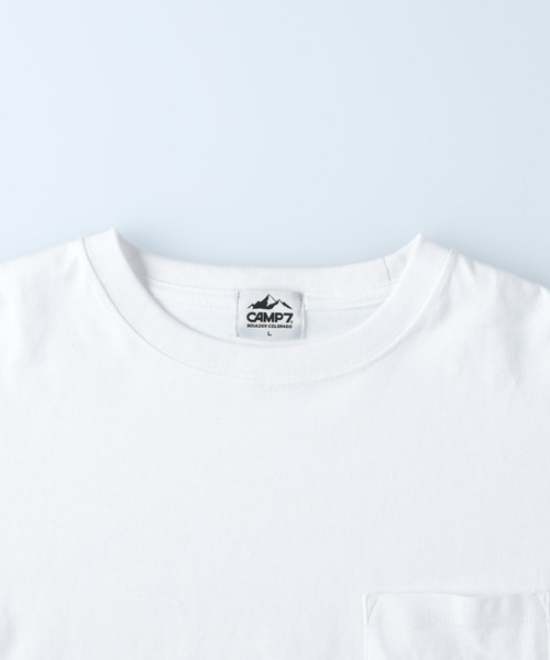 CAMP7(キャンプセブン)の「【CAMP7】ポケットロゴロンT(Tシャツ/カットソー・レディース・ホワイト/ブラック・M/L)」の11枚目の写真