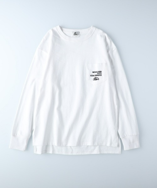 CAMP7(キャンプセブン)の「【CAMP7】ポケットロゴロンT(Tシャツ/カットソー・レディース・ホワイト/ブラック・M/L)」の7枚目の写真