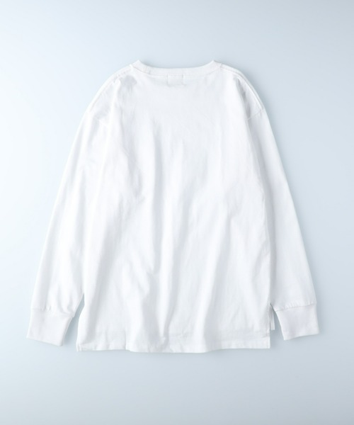 CAMP7(キャンプセブン)の「【CAMP7】ポケットロゴロンT(Tシャツ/カットソー・レディース・ホワイト/ブラック・M/L)」の6枚目の写真