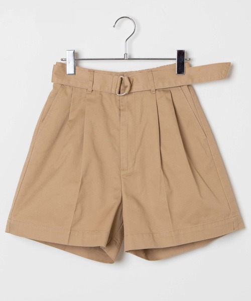 WEGO（ウィゴー）の「WEGO/ベルト付タックショートパンツ（その他パンツ・レディース・ホワイト/ベージュ/ブラック・FREE）」の17枚目の写真