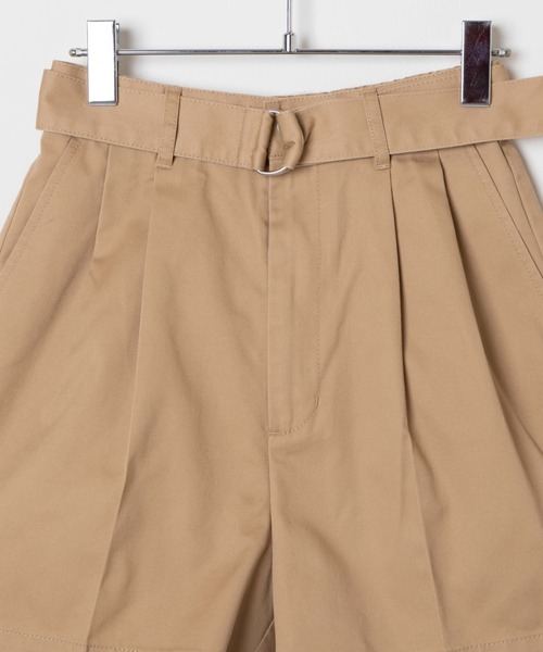 WEGO（ウィゴー）の「WEGO/ベルト付タックショートパンツ（その他パンツ・レディース・ホワイト/ベージュ/ブラック・FREE）」の19枚目の写真