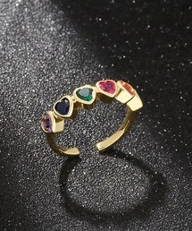 Fun & Daily | ハートリンクジルコンリング(リング)