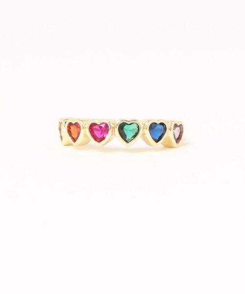 Fun & Daily（ファンアンドデイリー）の「ハートリンクジルコンリング（リング・レディース・ゴールド・FREE）」の4枚目の写真