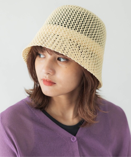 CONTROL FREAK / CTFK（コントロールフリーク）の「CONTROL FREAK(コントロールフリーク)透かしサーモハット（ハット・レディース・ブラック/ベージュ・FREE）」の2枚目の写真