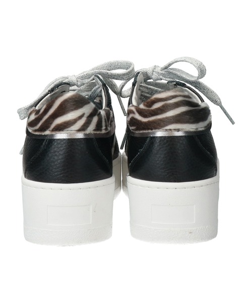 inter-chaussures(インターショシュール)の「【PLAY ONE】異素材コンビ厚底スニーカー(E35018)(スニーカー・レディース・ホワイト/ブラック・38/37/36)」の3枚目の写真