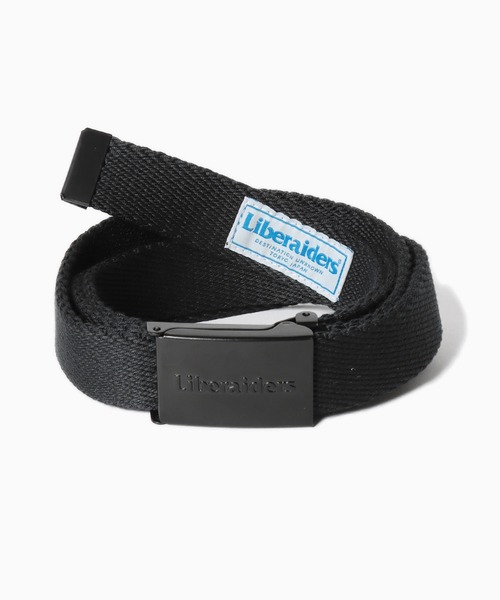 Liberaiders（リベレイダース）の「Liberaiders/リベレイダース EMBOSS LOGO BELT ガチャベルト ロゴベルト（ベルト・メンズ・グレー/ブラック・FREE）」の6枚目の写真