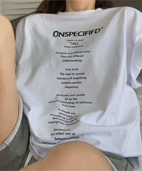 LOPASS(ロパス)の「半袖ロゴビックTシャツ(Tシャツ/カットソー・レディース・ホワイト/ブラック・S/M)」の6枚目の写真