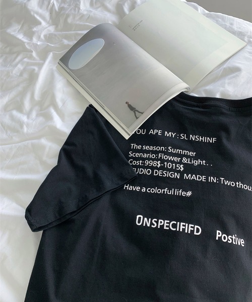 LOPASS(ロパス)の「半袖ロゴビックTシャツ(Tシャツ/カットソー・レディース・ホワイト/ブラック・S/M)」の10枚目の写真