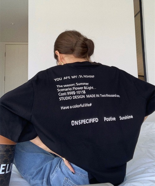 LOPASS(ロパス)の「半袖ロゴビックTシャツ(Tシャツ/カットソー・レディース・ホワイト/ブラック・S/M)」の9枚目の写真
