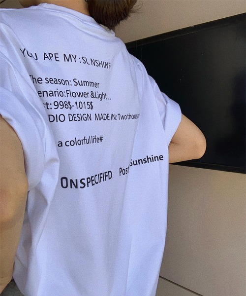 LOPASS(ロパス)の「半袖ロゴビックTシャツ(Tシャツ/カットソー・レディース・ホワイト/ブラック・S/M)」の7枚目の写真