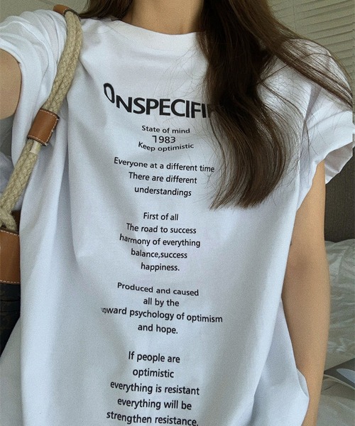 LOPASS(ロパス)の「半袖ロゴビックTシャツ(Tシャツ/カットソー・レディース・ホワイト/ブラック・S/M)」の5枚目の写真