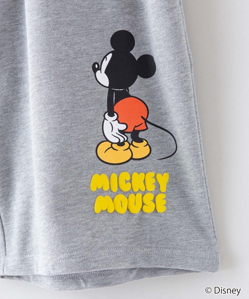 Disney(ディズニー)の「【DISNEY/ディズニー】 【MICKEY MOUSE/ミッキーマウス】別注 ミニ裏毛 スウェット ショートパンツ(その他パンツ・メンズ・ブラック/杢グレー・SMALL/MEDIUM/LARGE/X-LARGE)」の5枚目の写真