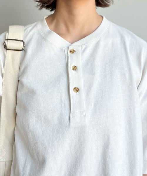 CPCM(シーピーシーエム)の「ヘビーウェイトヘンリーネックT(Tシャツ/カットソー・メンズ・ブラック/オフホワイト/グリーン・MEDIUM/LARGE)」の17枚目の写真