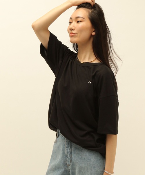 HEREIAM（ヘレイアム）の「【HEREIAM】速乾／in yourcouet TEE（その他トップス・レディース・ブラック/ライトブルー/ホワイト・FREE）」の3枚目の写真