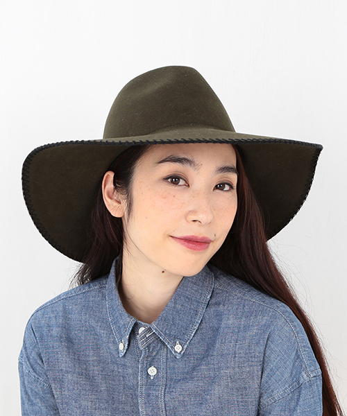 Ray BEAMS（レイビームス）の「RBS / ロングブリム ハット（ハット・レディース・ベージュ/オリーブ/ネイビー・ONE SIZE）」の3枚目の写真