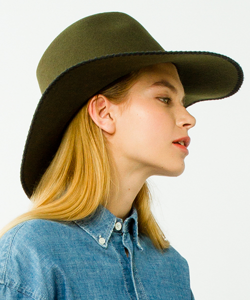 Ray BEAMS（レイビームス）の「RBS / ロングブリム ハット（ハット・レディース・ベージュ/オリーブ/ネイビー・ONE SIZE）」の14枚目の写真