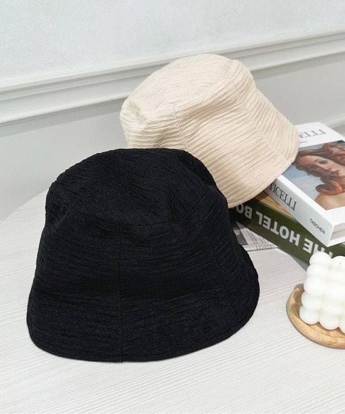 apres jour（アプレジュール）の「【apres jour×ARIAZ】シンプルバケットハット（ハット・レディース・ブラック/アイボリー・FREE）」の5枚目の写真