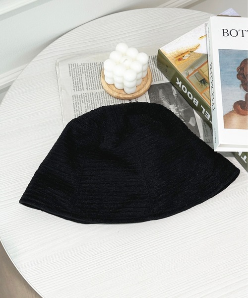 apres jour（アプレジュール）の「【apres jour×ARIAZ】シンプルバケットハット（ハット・レディース・ブラック/アイボリー・FREE）」の8枚目の写真