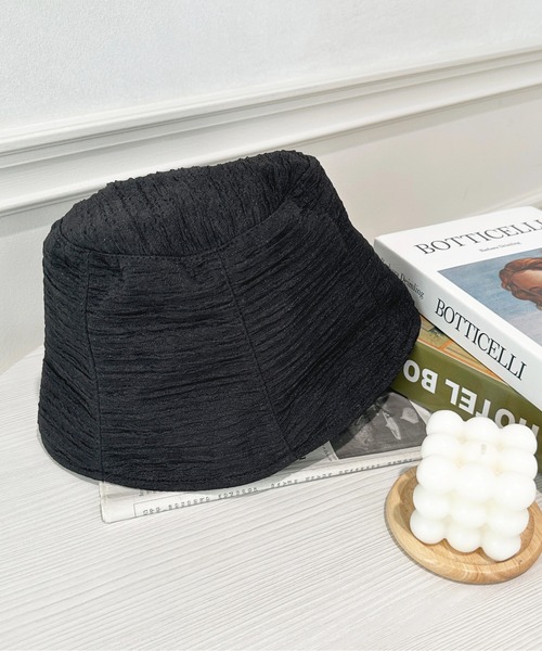 apres jour（アプレジュール）の「【apres jour×ARIAZ】シンプルバケットハット（ハット・レディース・ブラック/アイボリー・FREE）」の4枚目の写真