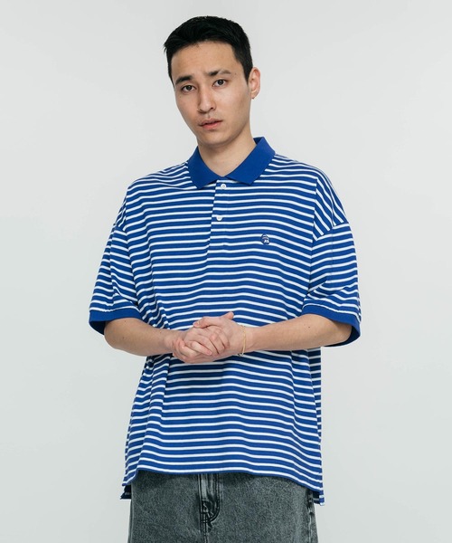 XLARGE（エクストララージ）の「EMBROIDERED STRIPED POLO SHIRT（ポロシャツ・メンズ・グリーン/ブラック/ブルー・S/M/L/XL）」の13枚目の写真