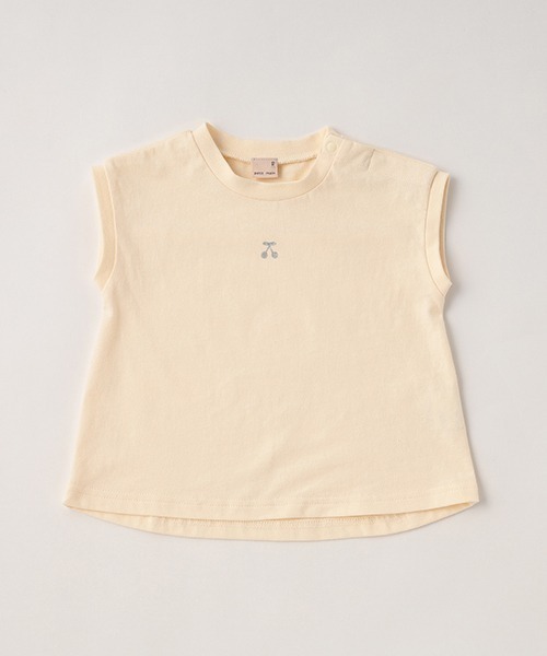 petit main(プティマイン)の「【一部店舗でも取り扱いあり】【プティプラ】AラインTシャツ(Tシャツ/カットソー・キッズ・イエロー/ピンク/ライトブルー/オフホワイト/ラベンダー/ライトピンク/チャコール/ライトグレー・100cm/110cm/120cm/140cm/90cm/130cm)」の6枚目の写真