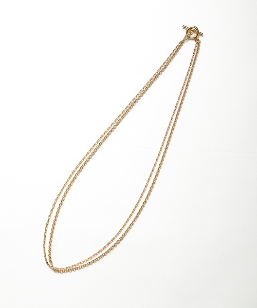 FACTOTUM（ファクトタム）の「【FACTOTUM】ダブルチェーンネックレス（ネックレス・メンズ・シルバー/ゴールド・FREE）」の2枚目の写真