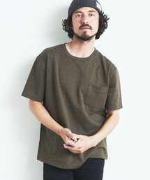 ORGANIC CTN URAKE  C/N PKT TEE S/S:オーガニック コットン スウェット 半袖 クルーネック ポケット TEE 23SS