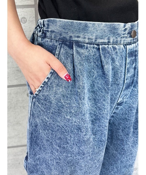 CECIL McBEE（セシルマクビー）の「２WAYカーゴパンツ（カーゴパンツ・レディース・ネイビー/サックスブルー・LARGE/MEDIUM）」の6枚目の写真