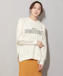 Munich | ピグメントバイオコットンジャージロゴ刺繍ロングTシャツ(Tシャツ/カットソー)