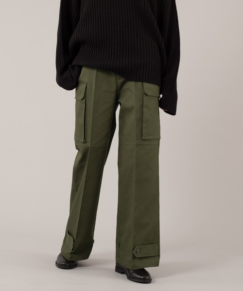 selle glant（セレグランテ）の「MILITARY CARGO PANTS/ミリタリーカーゴパンツ（カーゴパンツ・メンズ・ダークグレー/カーキ・MEDIUM/LARGE）」の2枚目の写真