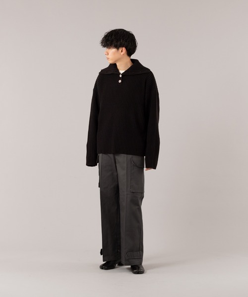 selle glant（セレグランテ）の「MILITARY CARGO PANTS/ミリタリーカーゴパンツ（カーゴパンツ・メンズ・ダークグレー/カーキ・MEDIUM/LARGE）」の9枚目の写真