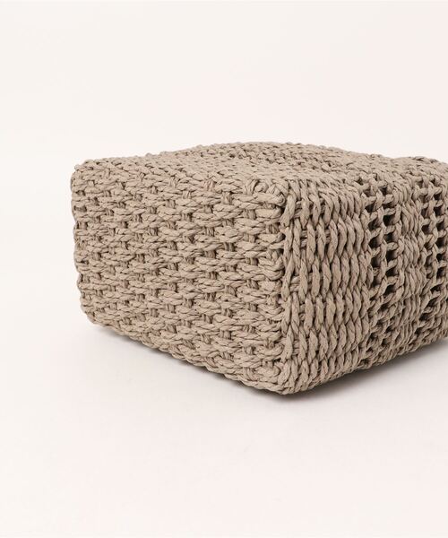 Chez toi（シェトワ）の「雑材ライン編みショルダー（かごバッグ・レディース・ベージュ/ライトベージュ/グレイッシュベージュ・FREE）」の15枚目の写真