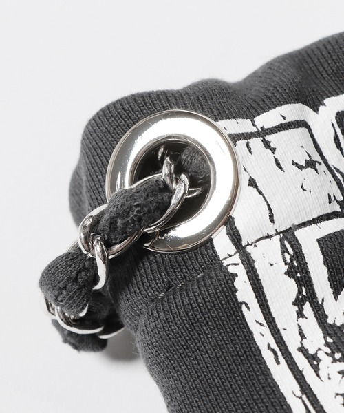 OUTDOOR PRODUCTS(アウトドアプロダクツ)の「OUTDOOR PRODUCTS/アウトドアプロダクツ Remake Drawstring Bag バッグ 巾着バッグ(ハンドバッグ・レディース・グレー/オレンジ/ブラック・FREE)」の6枚目の写真