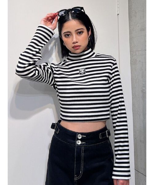 GYDA(ジェイダ)の「【WEB限定】GYDAxDC HIGHNECK ロンT(Tシャツ/カットソー・レディース・ブラック/その他1・FREE)」の5枚目の写真