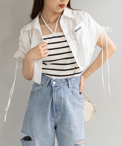 Chico(チコ)の「カップ付ホルターデザインキャミ(キャミソール・レディース・アイボリー/ベージュ系その他/ホワイト系その他/ホワイト系その他2・FREE)」の15枚目の写真