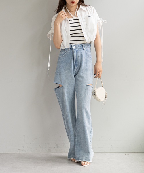 Chico(チコ)の「カップ付ホルターデザインキャミ(キャミソール・レディース・アイボリー/ベージュ系その他/ホワイト系その他/ホワイト系その他2・FREE)」の17枚目の写真