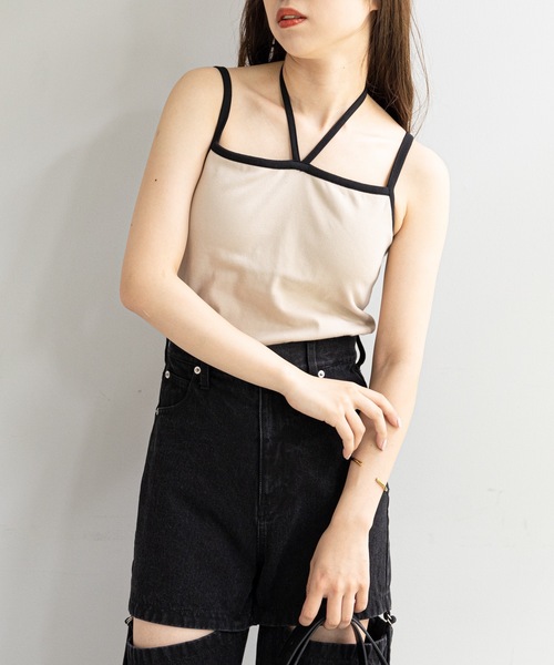 Chico(チコ)の「カップ付ホルターデザインキャミ(キャミソール・レディース・アイボリー/ベージュ系その他/ホワイト系その他/ホワイト系その他2・FREE)」の20枚目の写真